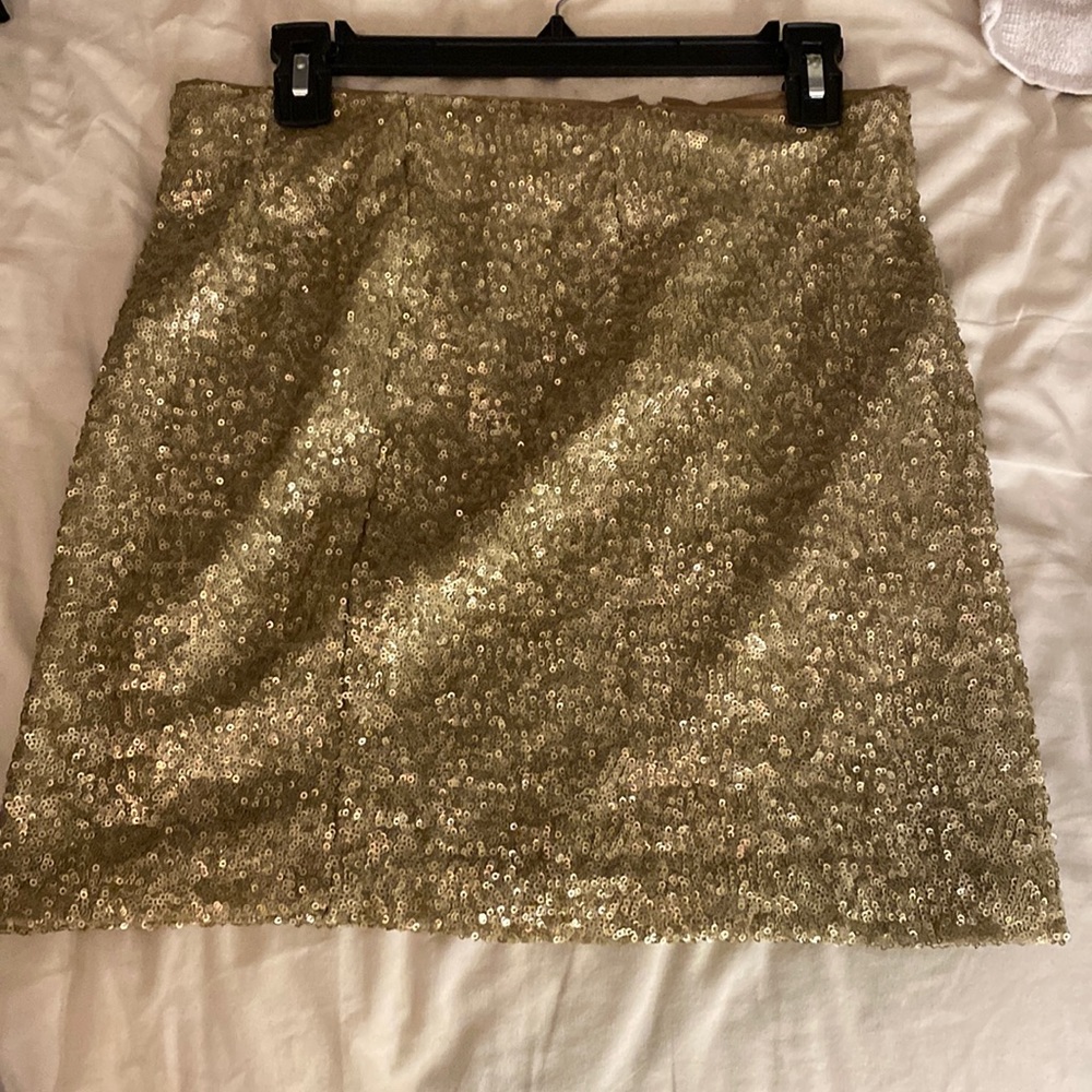 Gold sequence skirt